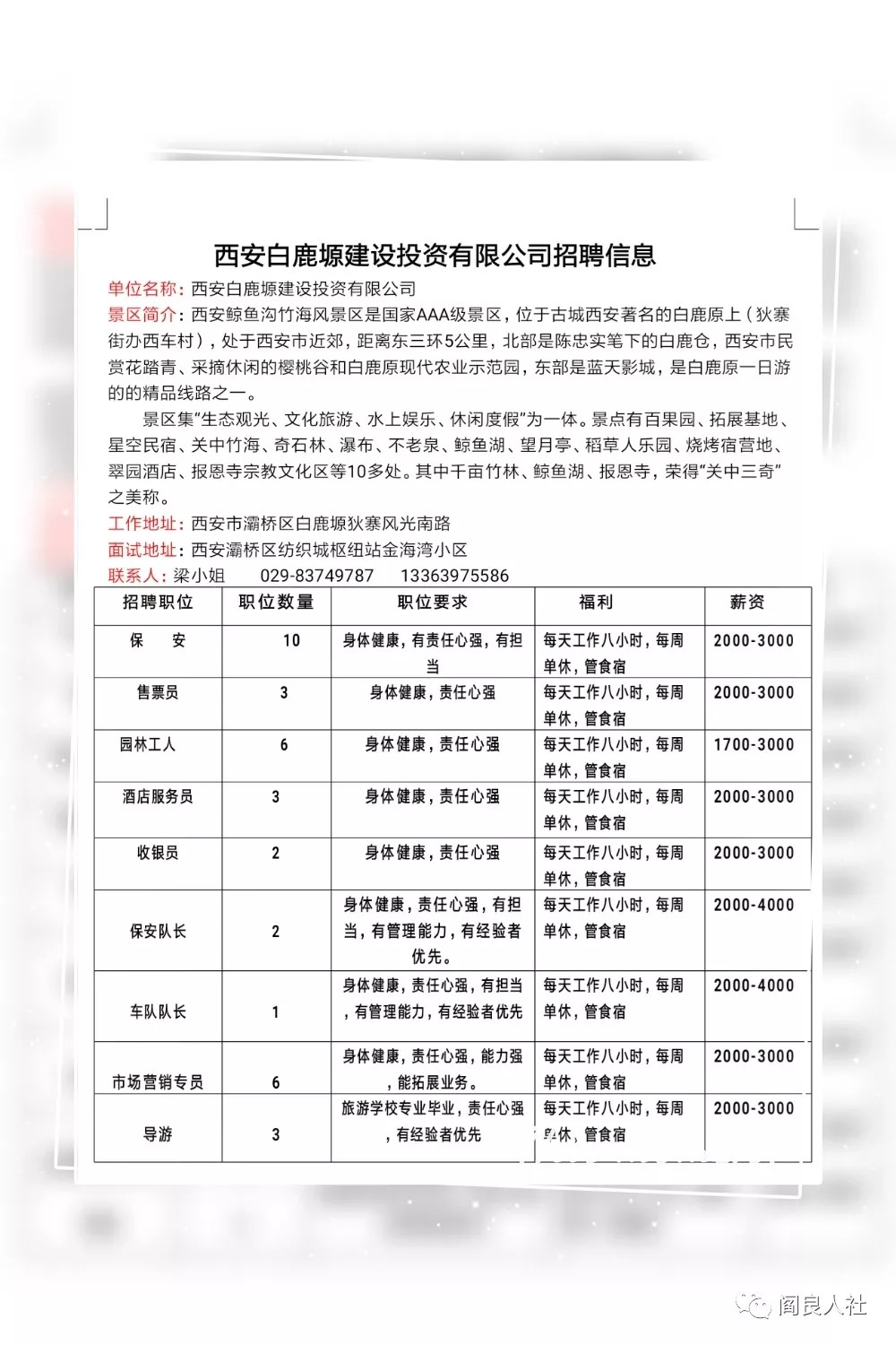 西安市最新招聘信息汇总及观点论述