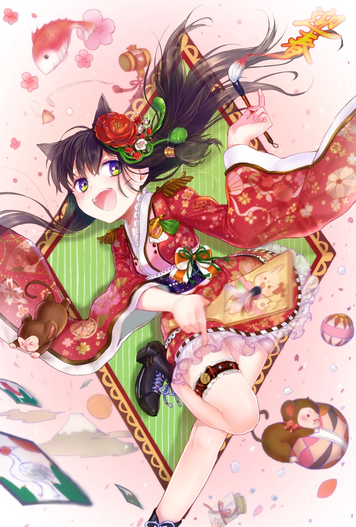跨越时空的文化情缘，动漫与和服少女的邂逅之旅