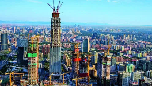 中国尊建设最新进展，一窥建筑奇迹的进展盛况揭秘