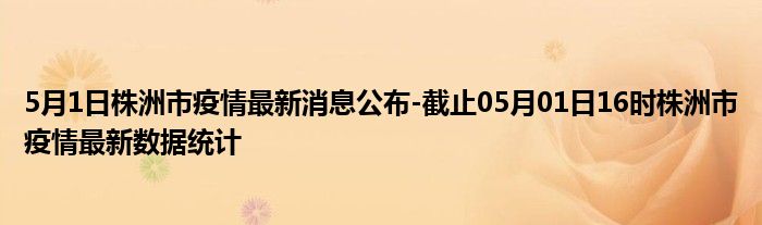 株洲疫情实时更新，最新动态与消息