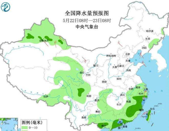 最新降水量分布图，探索雨水的温柔之旅